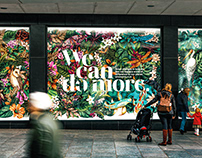 Sustainability Campaign: Illustrated Outdoor Display