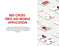 Red Cross First-aid Mobile Application UI/UX Design
