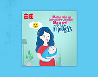 Miniso Mother's Day Social Media Illustrations