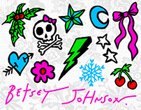 Betsey Johnson Holiday 2021 Animated Sticker Designs