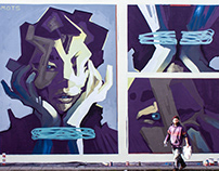 Liberdade / mural / A Coruna