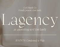 Lagency - Elegant Serif Font Family | Free Download