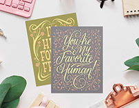 Hand-Lettered Greeting Card Collection