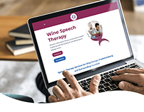 Wine Speech Therapy Website & Social Graphics