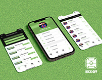 Kick-Off Futsal App and Brand Design