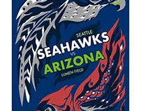 Seattle Seahawks Game Day Poster Design