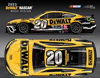 2023 DEWALT NASCAR Wrap Design