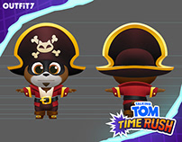 Talking Tom: Time Rush. Character costumes design