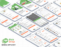 Pickup and delivery Service App UI Kit