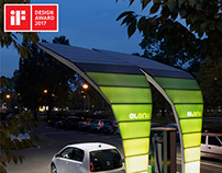 Product design / Elen Leaf ev solar charging station