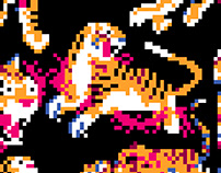 'Tiger-cub' / Pixel Art