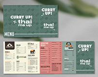 Curry Up x Thai Me Up | Menu Design