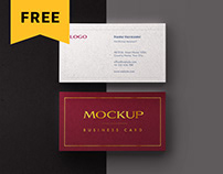 Free Business Card Mockup Set