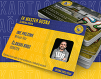 FK MASTER BOSNA Membership Card Design