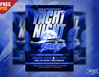 Yacht Music Party Flyer PSD Template