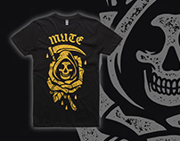 Mute "Dead Rose" t-shirt design