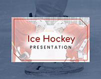 Red Ice Hockey - free Google Slides Theme