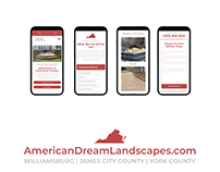American Dream Landscapes Website Design
