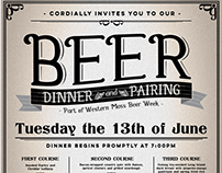 Beer Dinner Poster Design