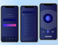 Interface design for mobile version Radio Musics