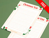 Beautiful List Christmas - free Google Docs Template