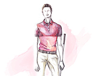 Golf Wear Fashion Illustrations