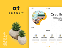 ArtWat landing page UI/UX Design