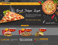 Pizza Noza Interface Web Design