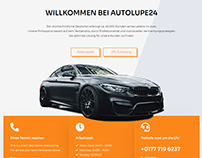 Cars Wordpress Landing Page