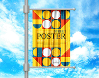 Outdoor Street Poster Mockup Free