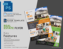 Home for sale promotional free psd flyer template