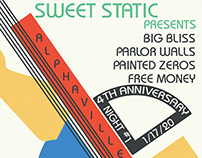 Sweet Static 4th Anniversary Show Poster - Night #1