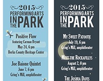 Bookmark for Performing Arts in the Park