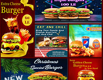 Burger Social Media Designs