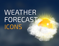 Weather Forecast Icons Set