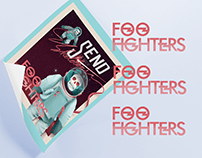 Foo Fighters Calligraphy Design and Illustration