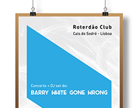 Barry White Gone Wrong concert // A3 poster + FB cover