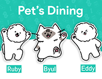 Pet's Dining Charater Design