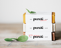 pureté / handmade soap shop brand identity