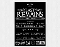 LAST REMAINS "LEAD THE WAY" ALBUM REALEASE POSTER