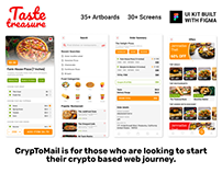 Taste Treasure Food Delivery App UI Kit | Figma