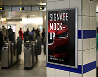 FREE Smart Advertising Signage | PSD TEMPLATE MOCKUP