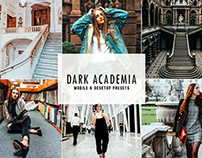 Dark Academia Mobile & Desktop Lightroom Presets