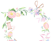 Watercolor Botanical Logo
