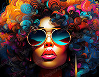 AfroShade Girl by Wayne Flint