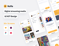 Nofie - Digital streaming media UI KIT