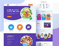 KidCamp website design