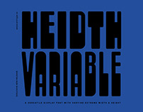Heidth Variable Typeface