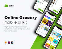 Delites - Online Grocery & Recipes UI Kit