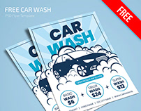 Free Car Wash Flyer Template in PSD + AI